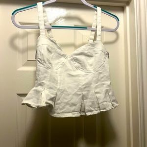 Forever 21 white corset top